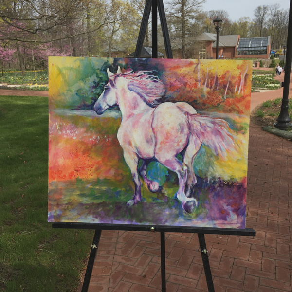 Percheron painting by Karen Brenner