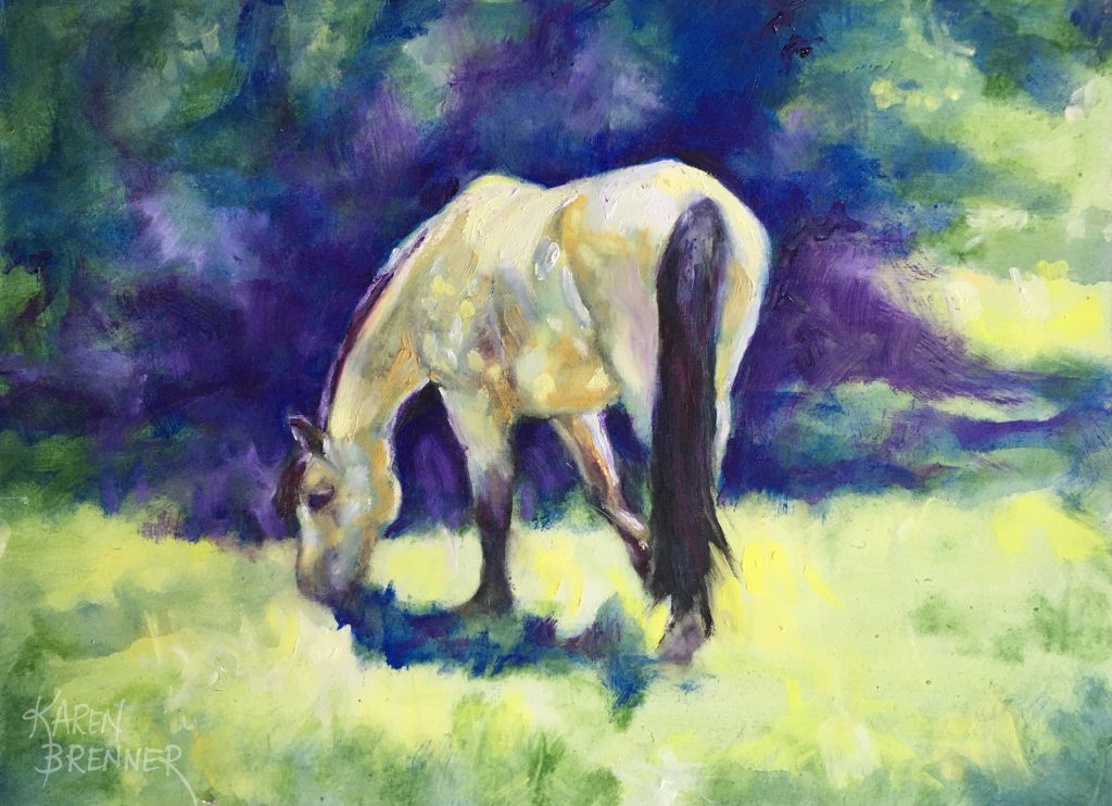 Butterscotch, 16x12, oil on masonite, by Karen Brenner