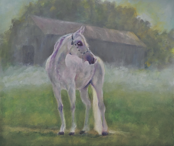 Parysa, 24x18, oil on masonite, by Karen Brenner